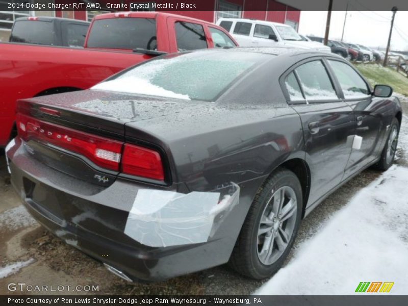 Granite Crystal Metallic / Black 2014 Dodge Charger R/T AWD