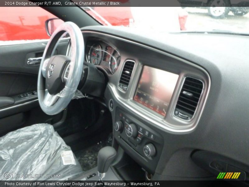 Granite Crystal Metallic / Black 2014 Dodge Charger R/T AWD