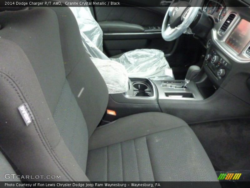 Granite Crystal Metallic / Black 2014 Dodge Charger R/T AWD