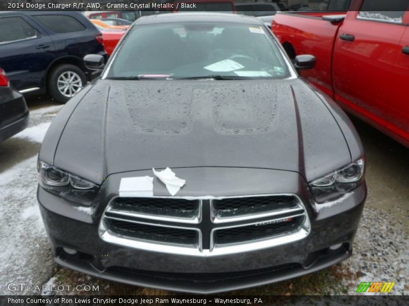 Granite Crystal Metallic / Black 2014 Dodge Charger R/T AWD