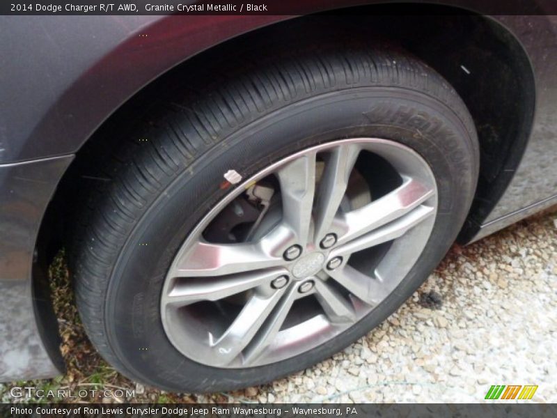 Granite Crystal Metallic / Black 2014 Dodge Charger R/T AWD