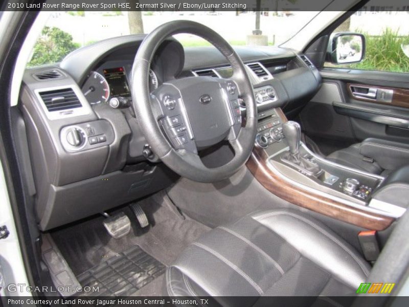 Zermatt Silver / Ebony/Lunar Stitching 2010 Land Rover Range Rover Sport HSE