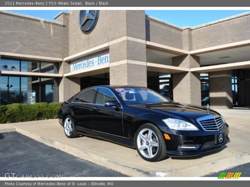 Black / Black 2011 Mercedes-Benz S 550 4Matic Sedan