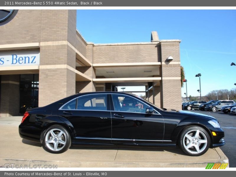 Black / Black 2011 Mercedes-Benz S 550 4Matic Sedan