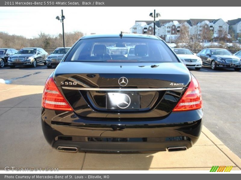 Black / Black 2011 Mercedes-Benz S 550 4Matic Sedan