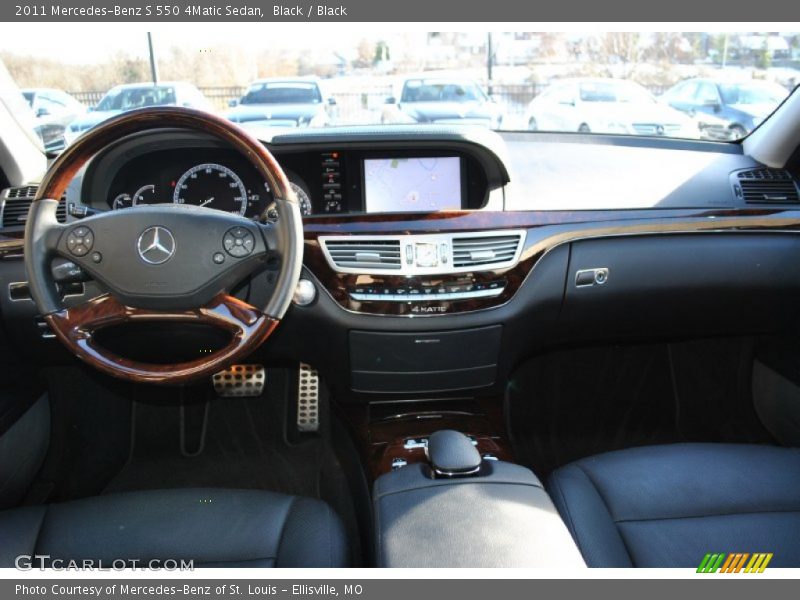Black / Black 2011 Mercedes-Benz S 550 4Matic Sedan