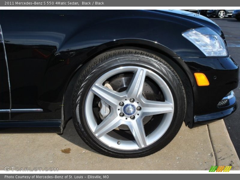 Black / Black 2011 Mercedes-Benz S 550 4Matic Sedan