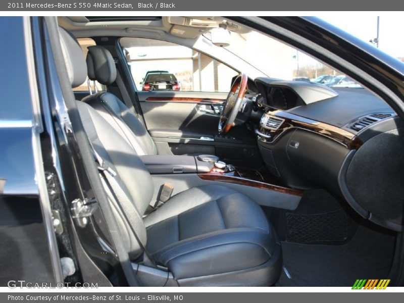 Black / Black 2011 Mercedes-Benz S 550 4Matic Sedan
