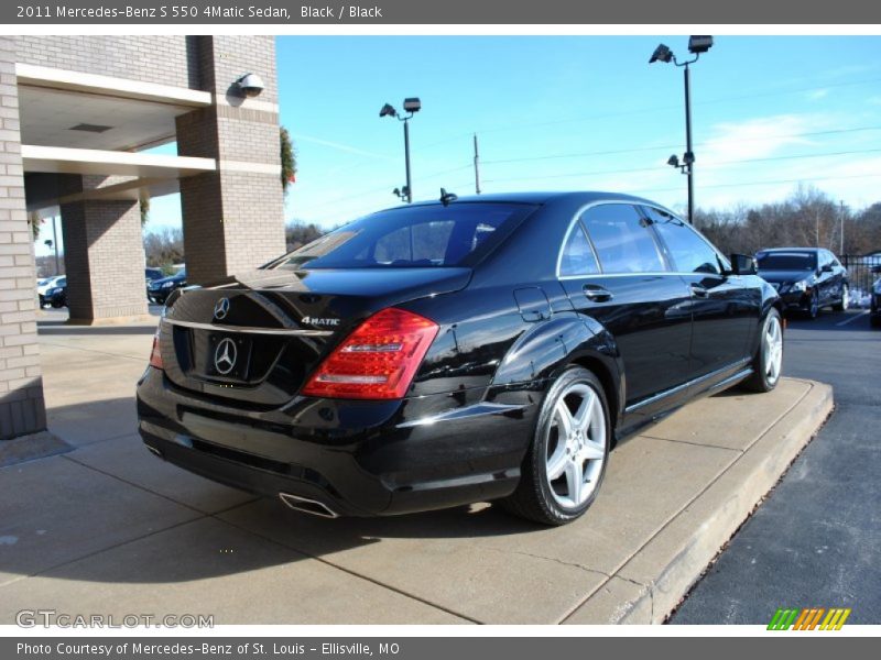 Black / Black 2011 Mercedes-Benz S 550 4Matic Sedan