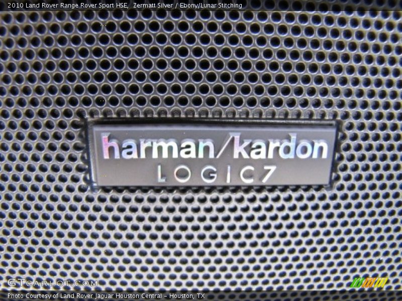 Zermatt Silver / Ebony/Lunar Stitching 2010 Land Rover Range Rover Sport HSE