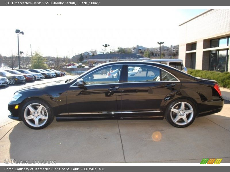 Black / Black 2011 Mercedes-Benz S 550 4Matic Sedan