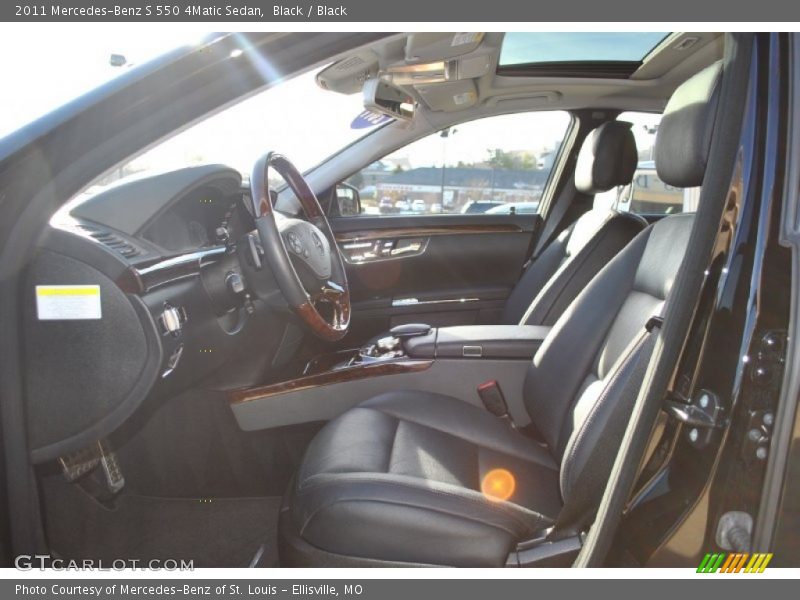Black / Black 2011 Mercedes-Benz S 550 4Matic Sedan