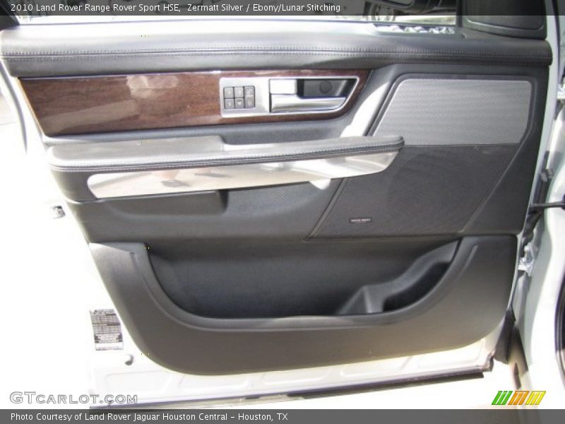 Zermatt Silver / Ebony/Lunar Stitching 2010 Land Rover Range Rover Sport HSE