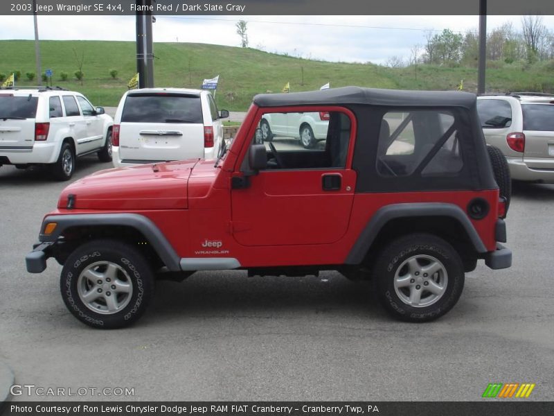 Flame Red / Dark Slate Gray 2003 Jeep Wrangler SE 4x4