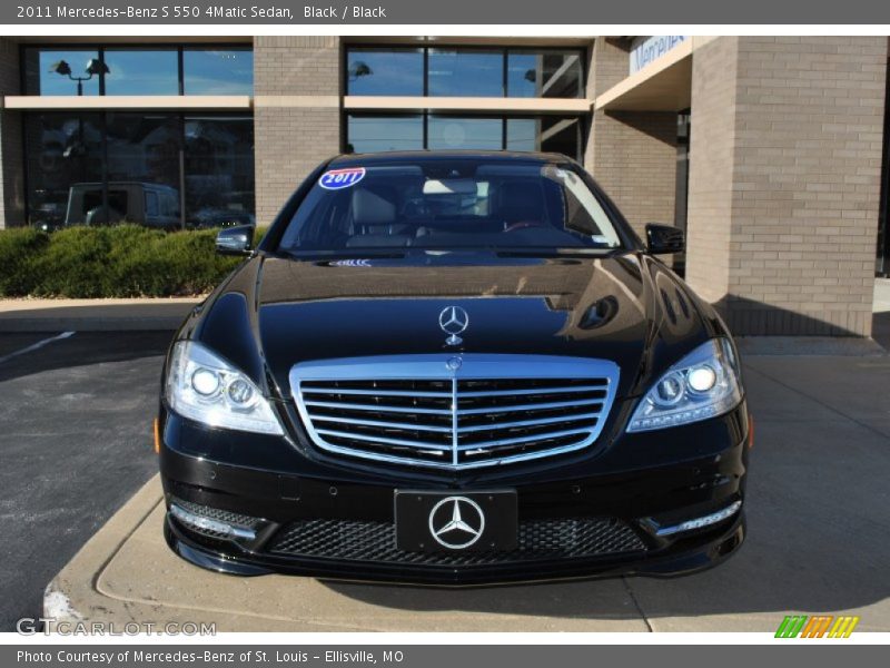 Black / Black 2011 Mercedes-Benz S 550 4Matic Sedan