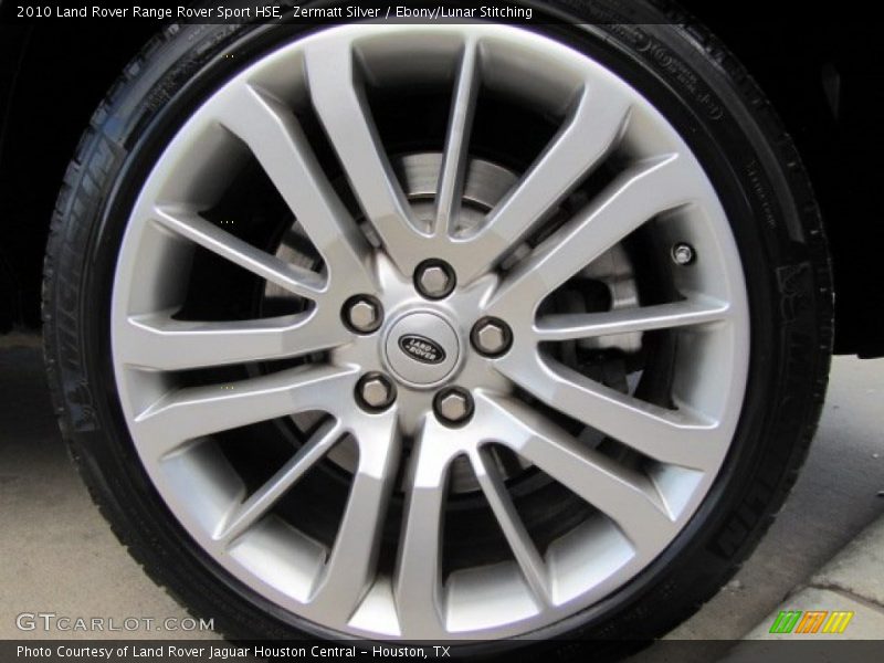 Zermatt Silver / Ebony/Lunar Stitching 2010 Land Rover Range Rover Sport HSE