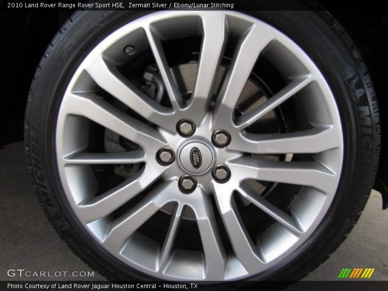 Zermatt Silver / Ebony/Lunar Stitching 2010 Land Rover Range Rover Sport HSE