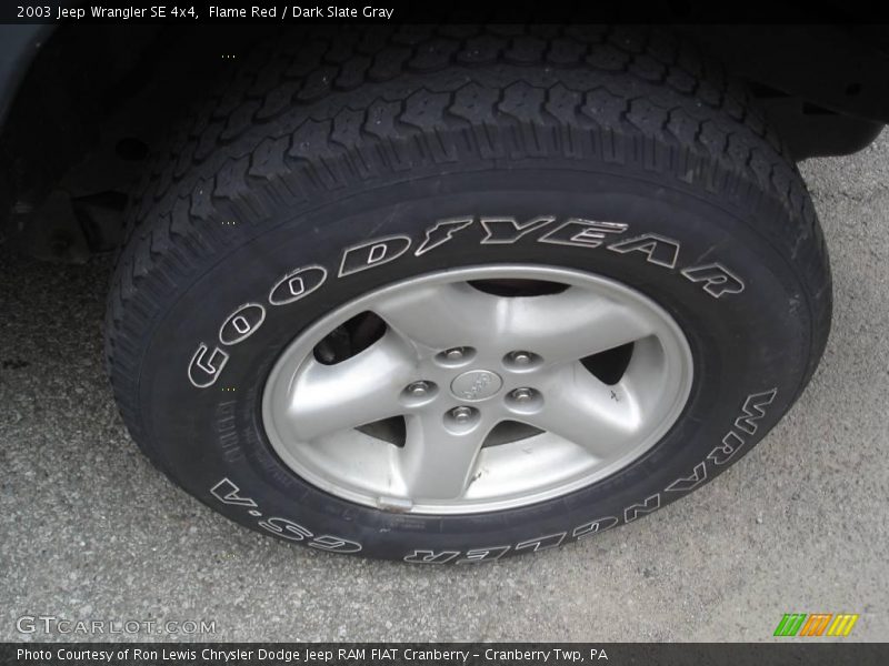 Flame Red / Dark Slate Gray 2003 Jeep Wrangler SE 4x4