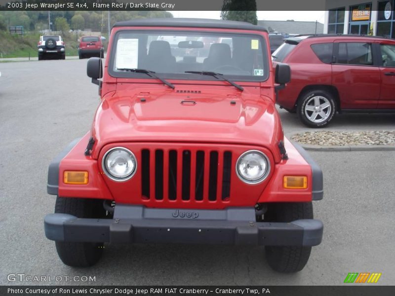 Flame Red / Dark Slate Gray 2003 Jeep Wrangler SE 4x4