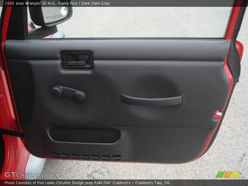 Flame Red / Dark Slate Gray 2003 Jeep Wrangler SE 4x4