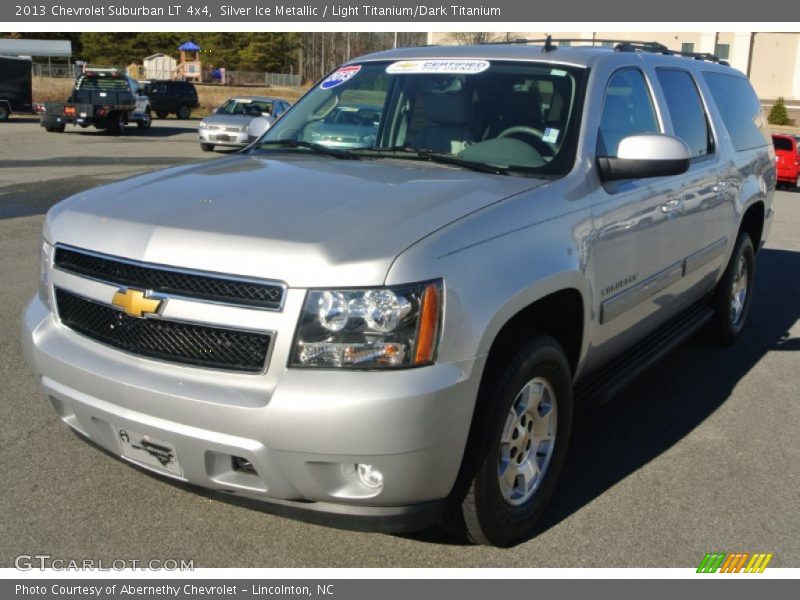 Silver Ice Metallic / Light Titanium/Dark Titanium 2013 Chevrolet Suburban LT 4x4