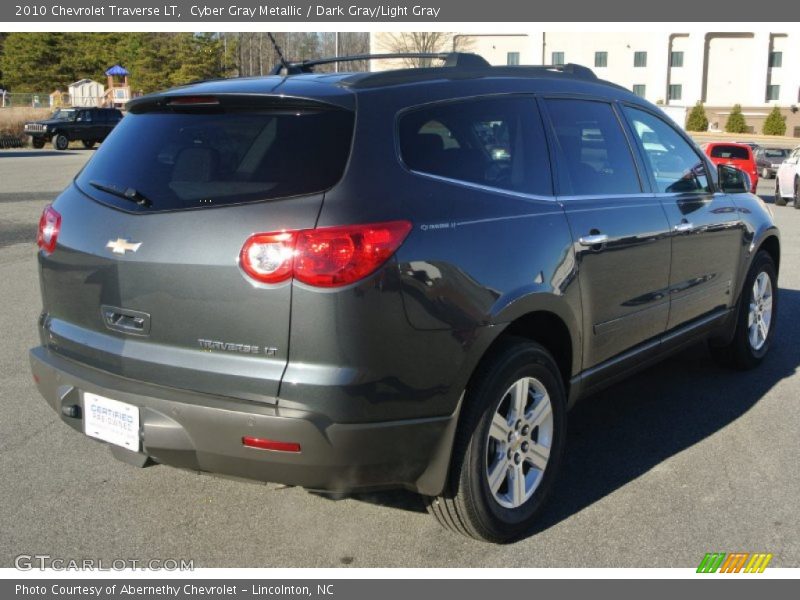 Cyber Gray Metallic / Dark Gray/Light Gray 2010 Chevrolet Traverse LT