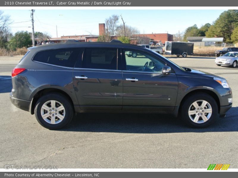 Cyber Gray Metallic / Dark Gray/Light Gray 2010 Chevrolet Traverse LT