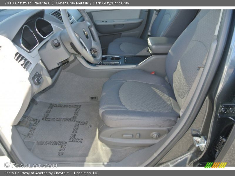 Cyber Gray Metallic / Dark Gray/Light Gray 2010 Chevrolet Traverse LT