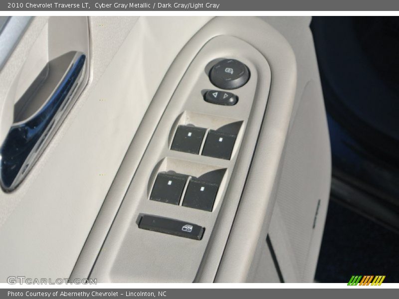 Cyber Gray Metallic / Dark Gray/Light Gray 2010 Chevrolet Traverse LT
