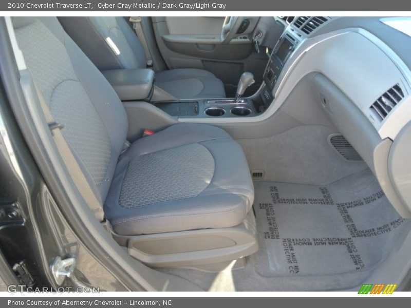 Cyber Gray Metallic / Dark Gray/Light Gray 2010 Chevrolet Traverse LT