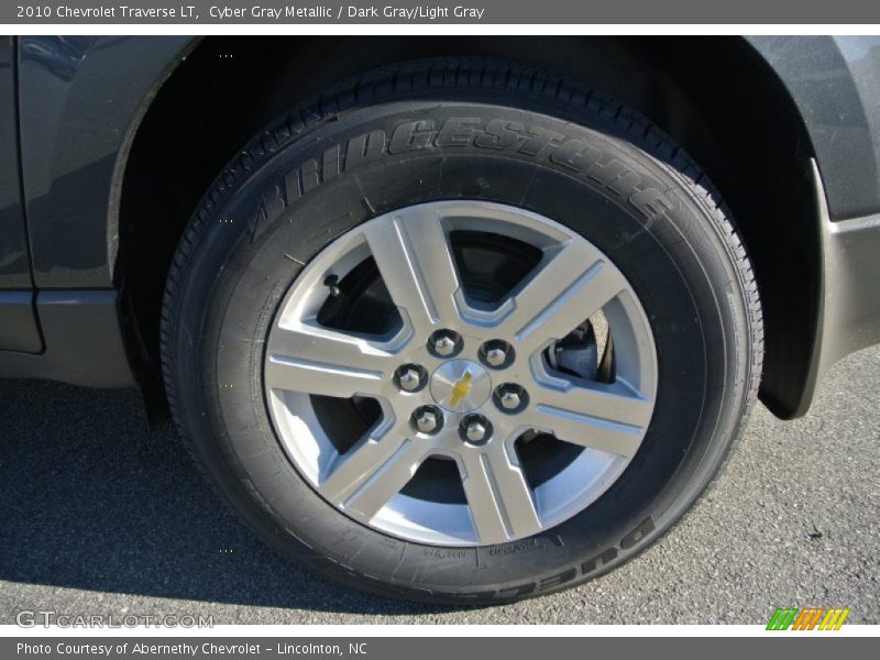 Cyber Gray Metallic / Dark Gray/Light Gray 2010 Chevrolet Traverse LT
