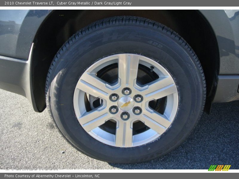 Cyber Gray Metallic / Dark Gray/Light Gray 2010 Chevrolet Traverse LT