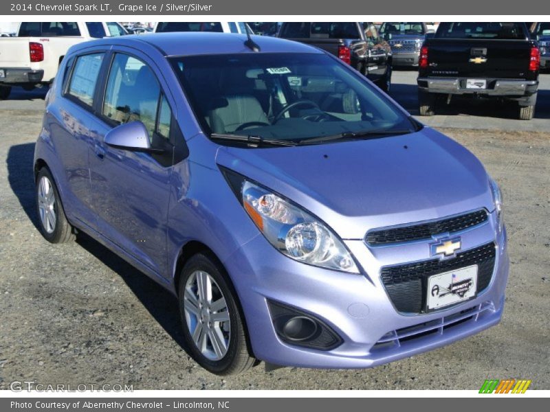 Grape Ice / Silver/Silver 2014 Chevrolet Spark LT