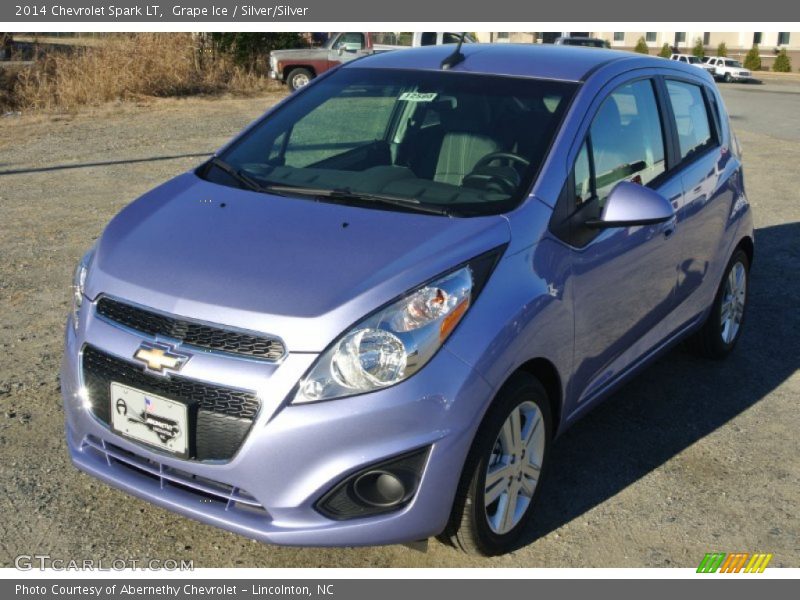 Grape Ice / Silver/Silver 2014 Chevrolet Spark LT