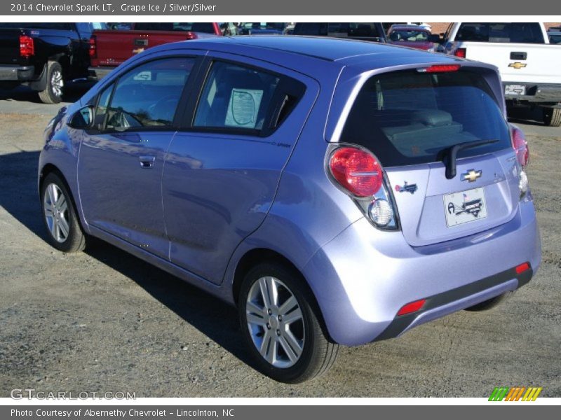 Grape Ice / Silver/Silver 2014 Chevrolet Spark LT