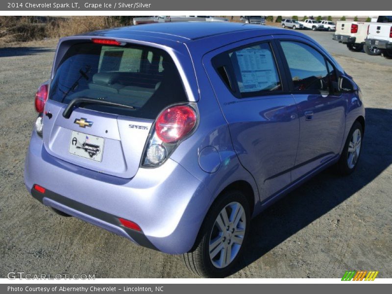 Grape Ice / Silver/Silver 2014 Chevrolet Spark LT