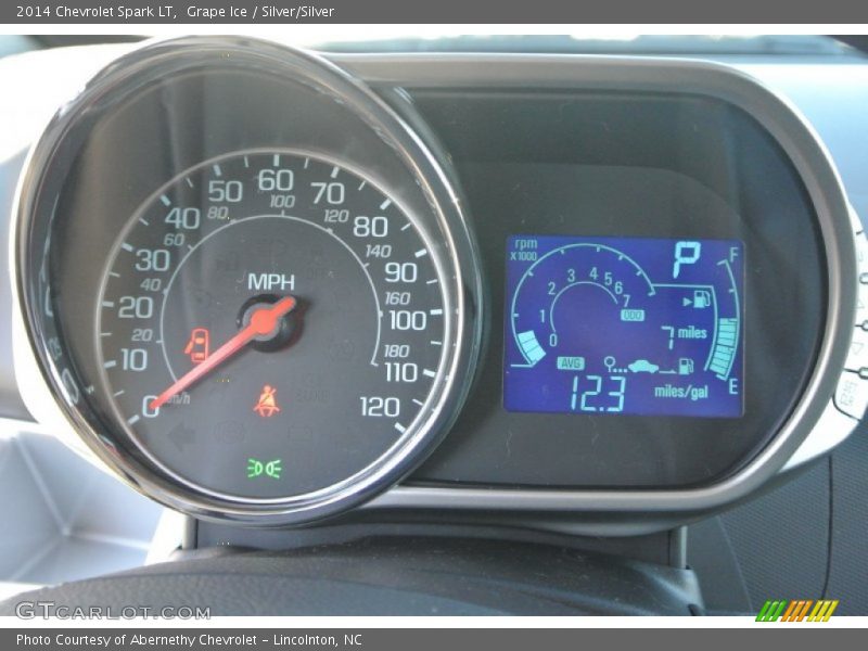 Grape Ice / Silver/Silver 2014 Chevrolet Spark LT