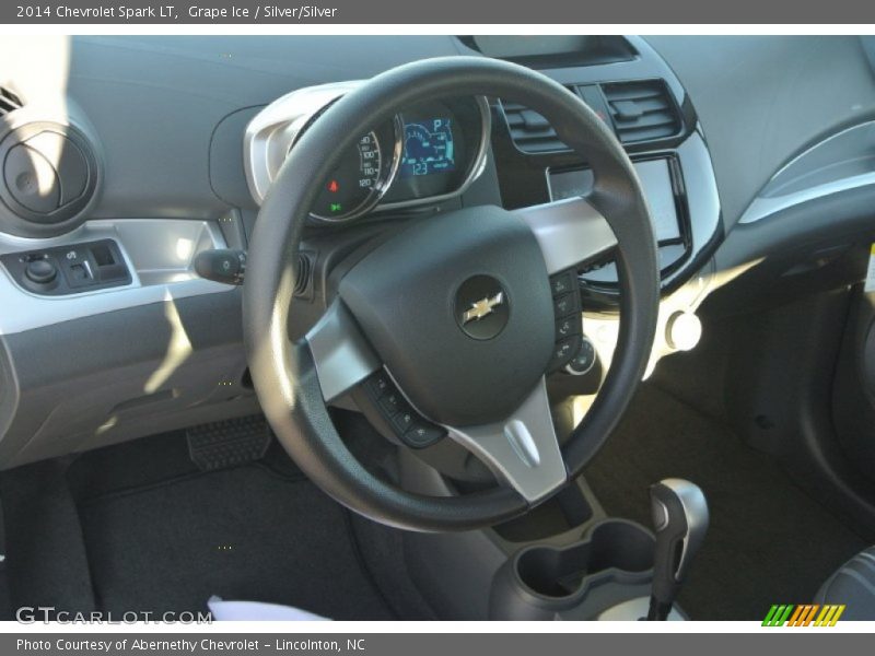 Grape Ice / Silver/Silver 2014 Chevrolet Spark LT