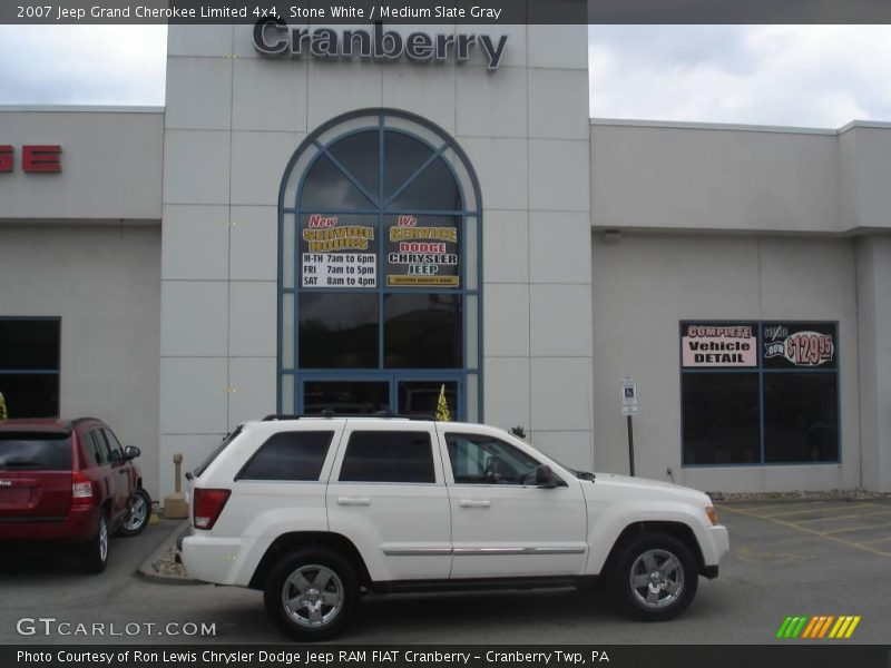 Stone White / Medium Slate Gray 2007 Jeep Grand Cherokee Limited 4x4