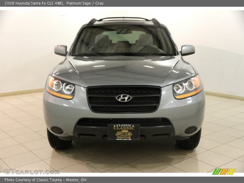 Platinum Sage / Gray 2008 Hyundai Santa Fe GLS 4WD