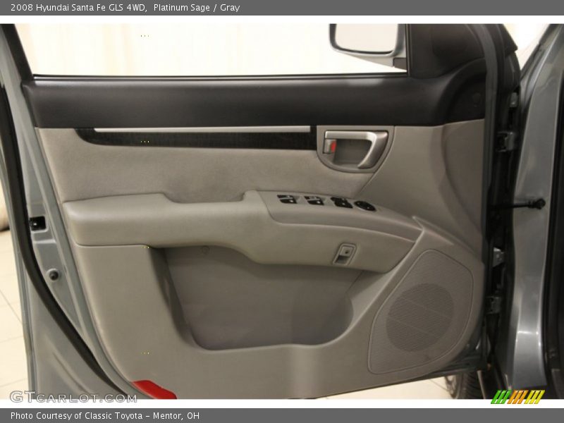 Platinum Sage / Gray 2008 Hyundai Santa Fe GLS 4WD