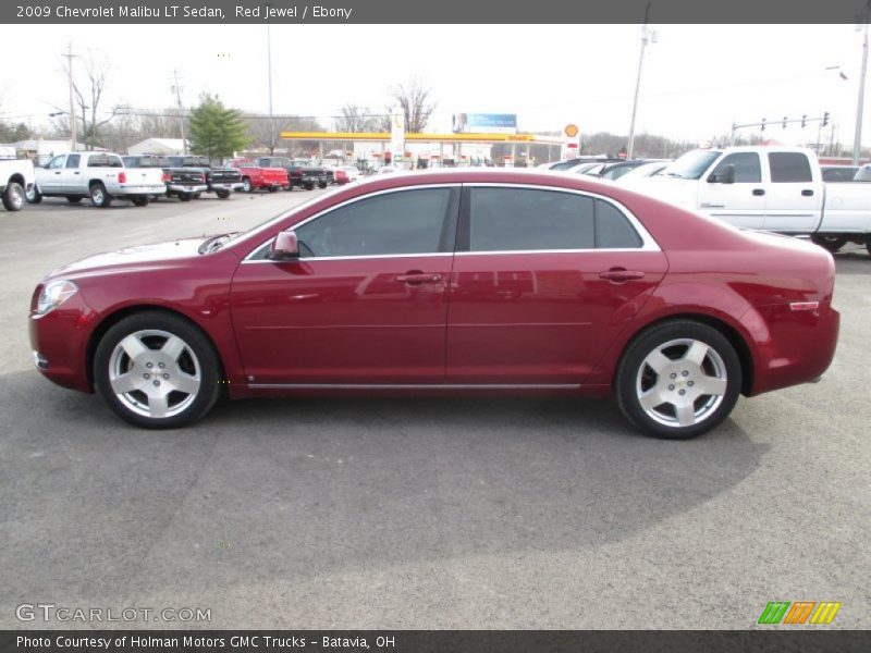 Red Jewel / Ebony 2009 Chevrolet Malibu LT Sedan