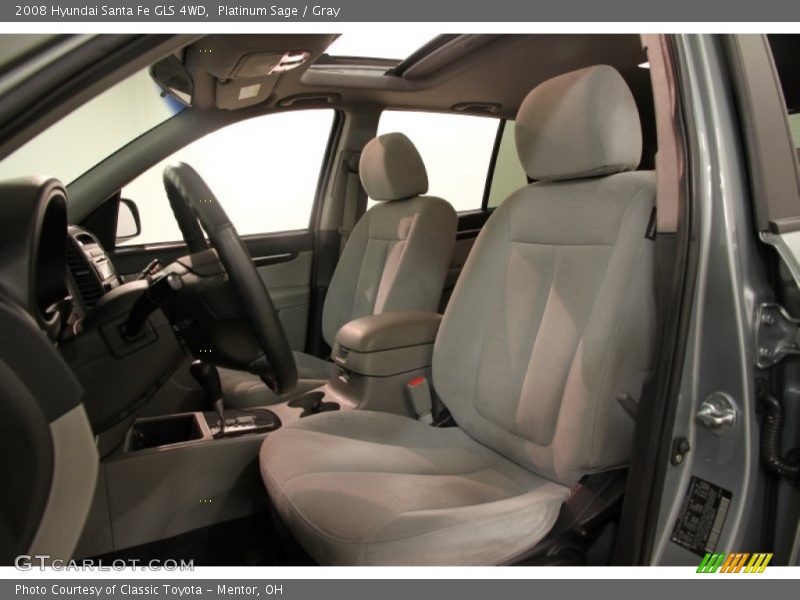 Platinum Sage / Gray 2008 Hyundai Santa Fe GLS 4WD