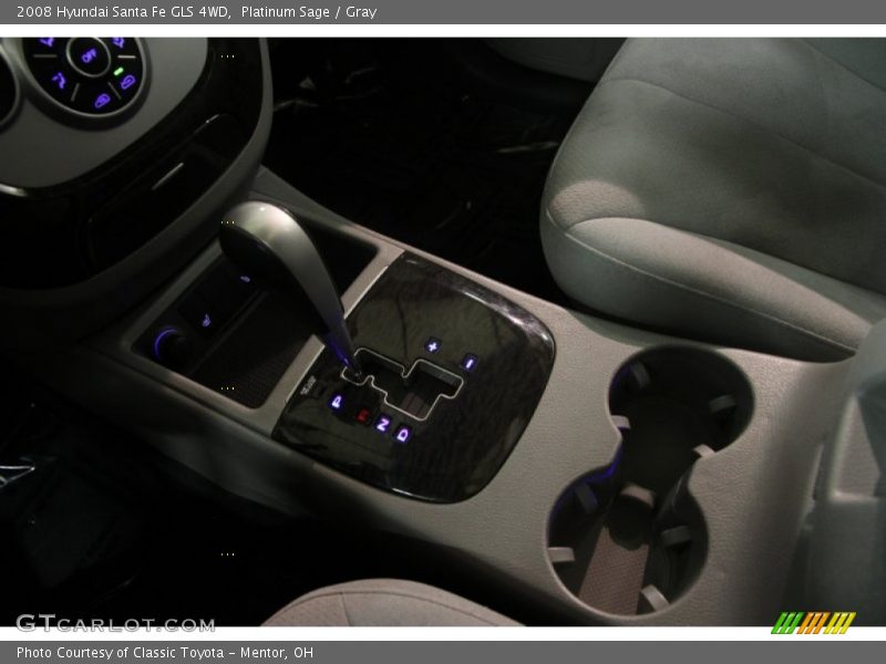 Platinum Sage / Gray 2008 Hyundai Santa Fe GLS 4WD