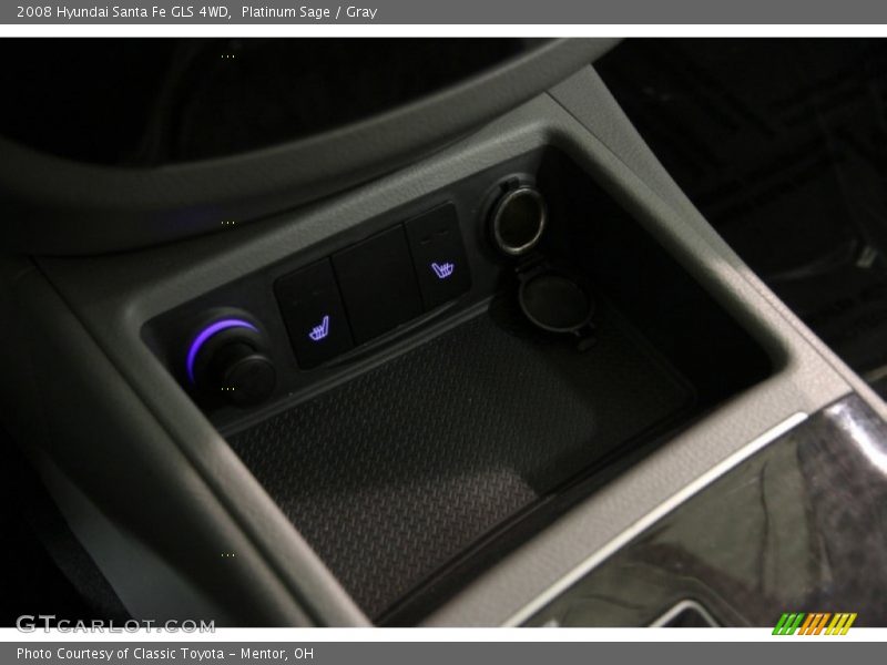 Platinum Sage / Gray 2008 Hyundai Santa Fe GLS 4WD