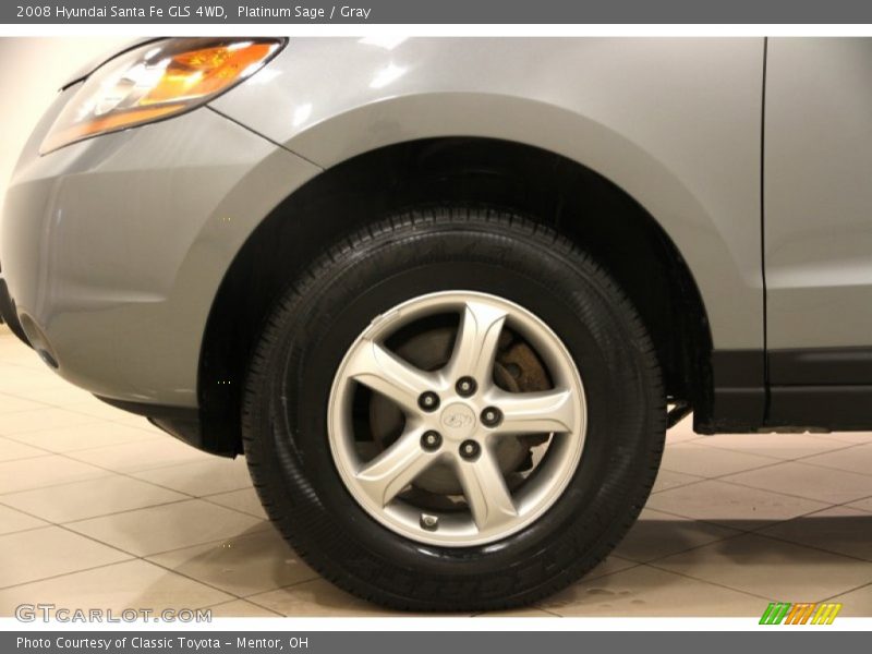 Platinum Sage / Gray 2008 Hyundai Santa Fe GLS 4WD