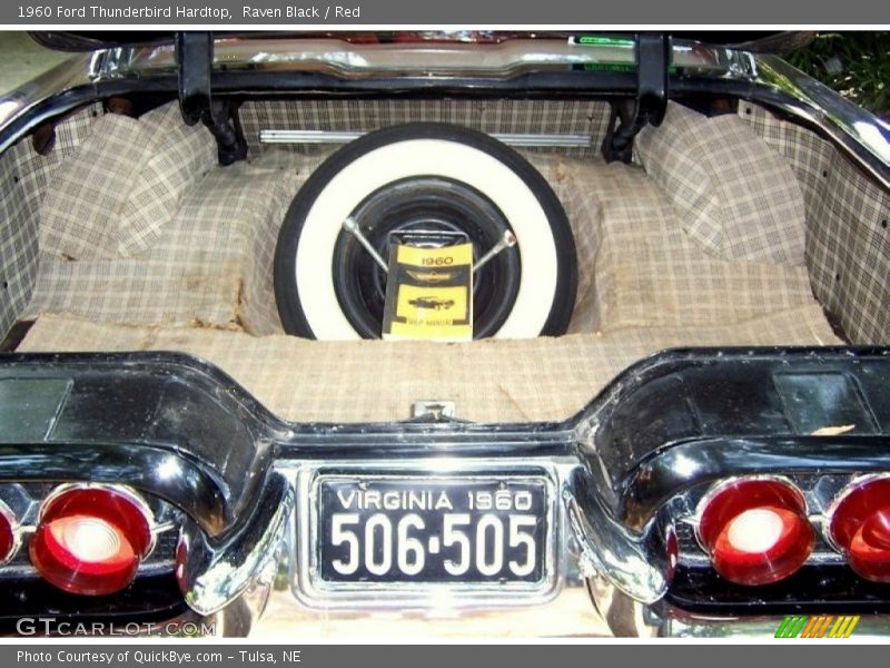 Raven Black / Red 1960 Ford Thunderbird Hardtop