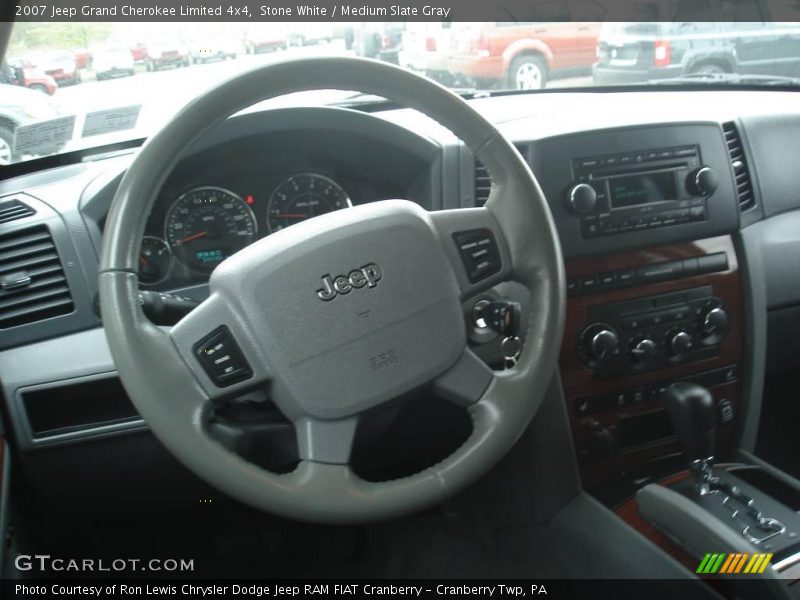 Stone White / Medium Slate Gray 2007 Jeep Grand Cherokee Limited 4x4