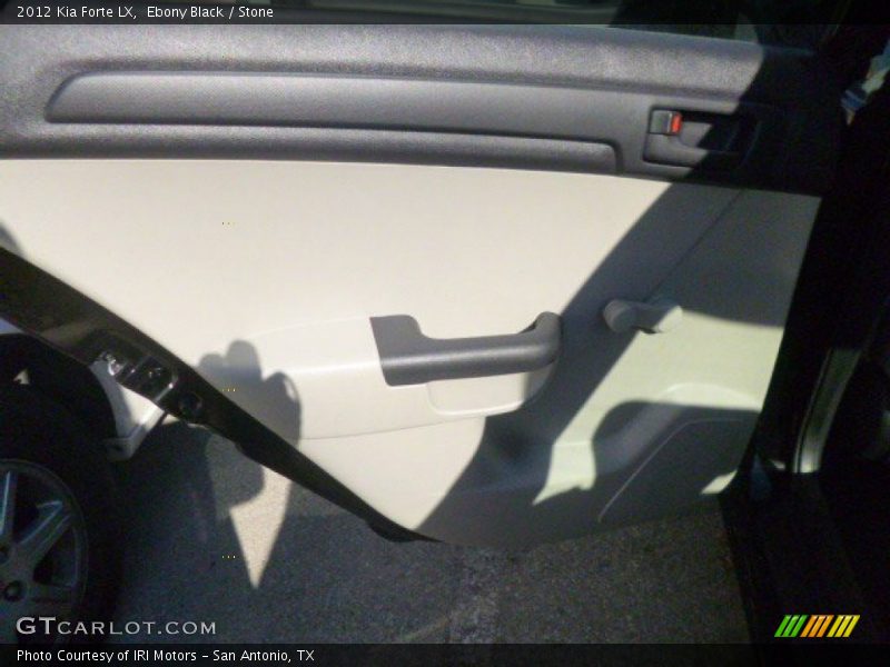 Ebony Black / Stone 2012 Kia Forte LX