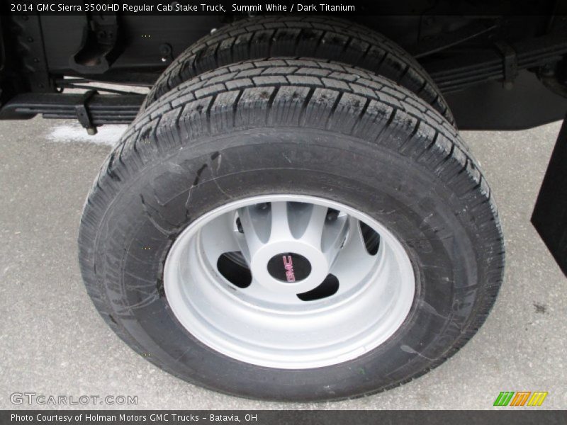 Summit White / Dark Titanium 2014 GMC Sierra 3500HD Regular Cab Stake Truck